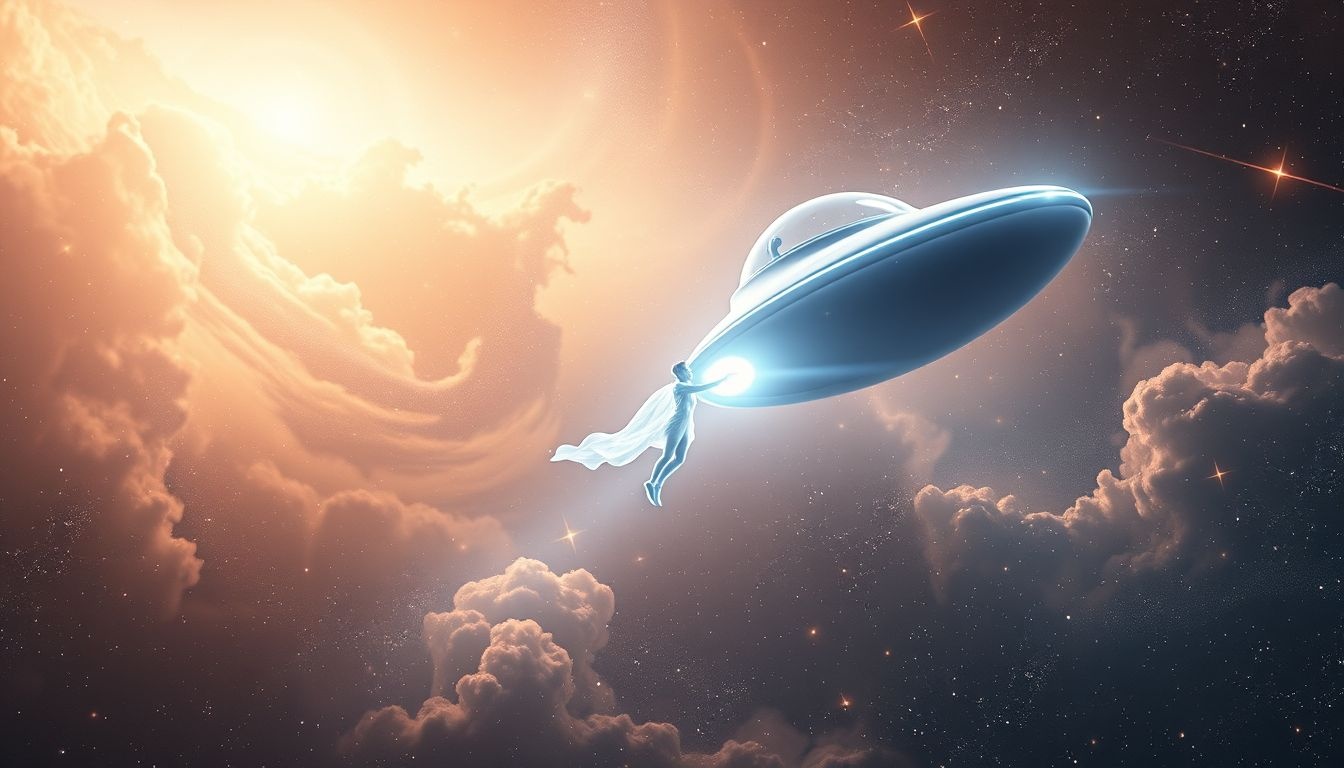 Rêver de piloter un OVNI symbolise votre désir de liberté extraterrestre.