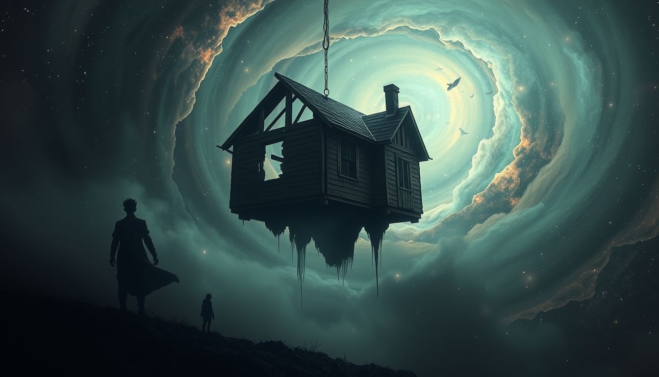 Rêver d'une maison en ruine symbolise souvent un profond désespoir intérieur.