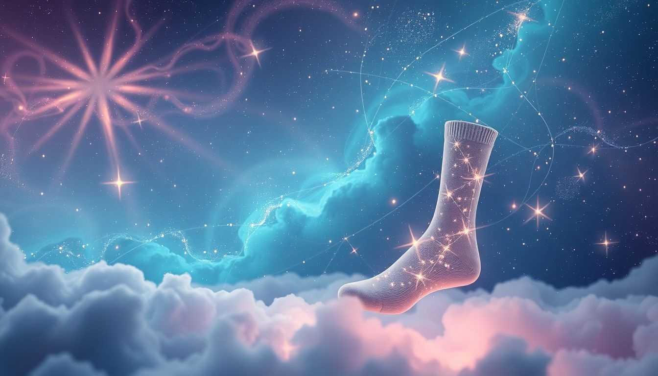 Acheter des chaussettes symbolise préparation pour défis à venir.