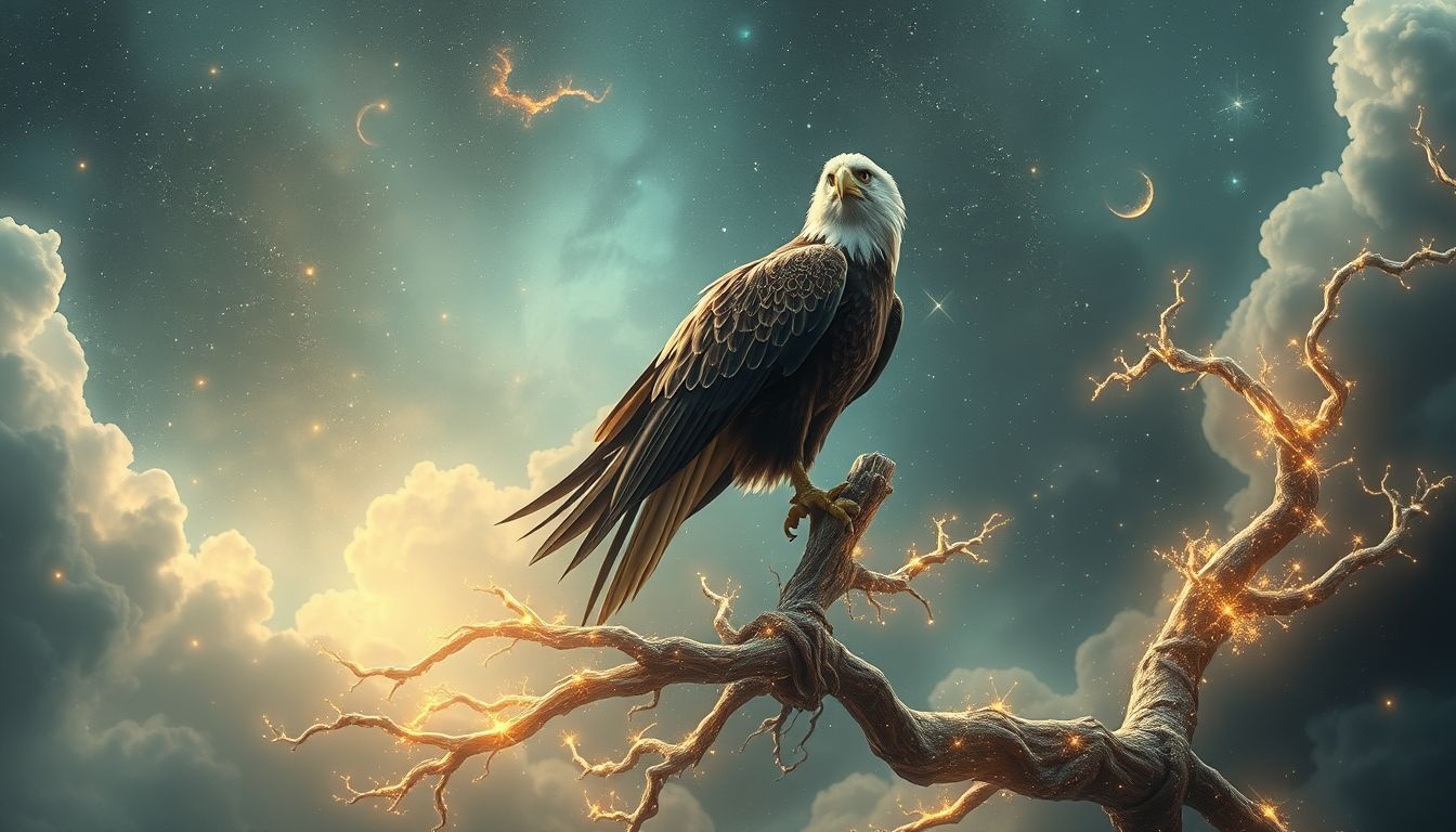 L'aigle perché symbolise maîtrise, sécurité et puissance intérieure.
