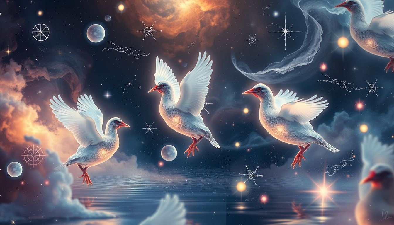 Les poules d'eau symbolisent souvent l'adaptabilité et la protection émotionnelle.