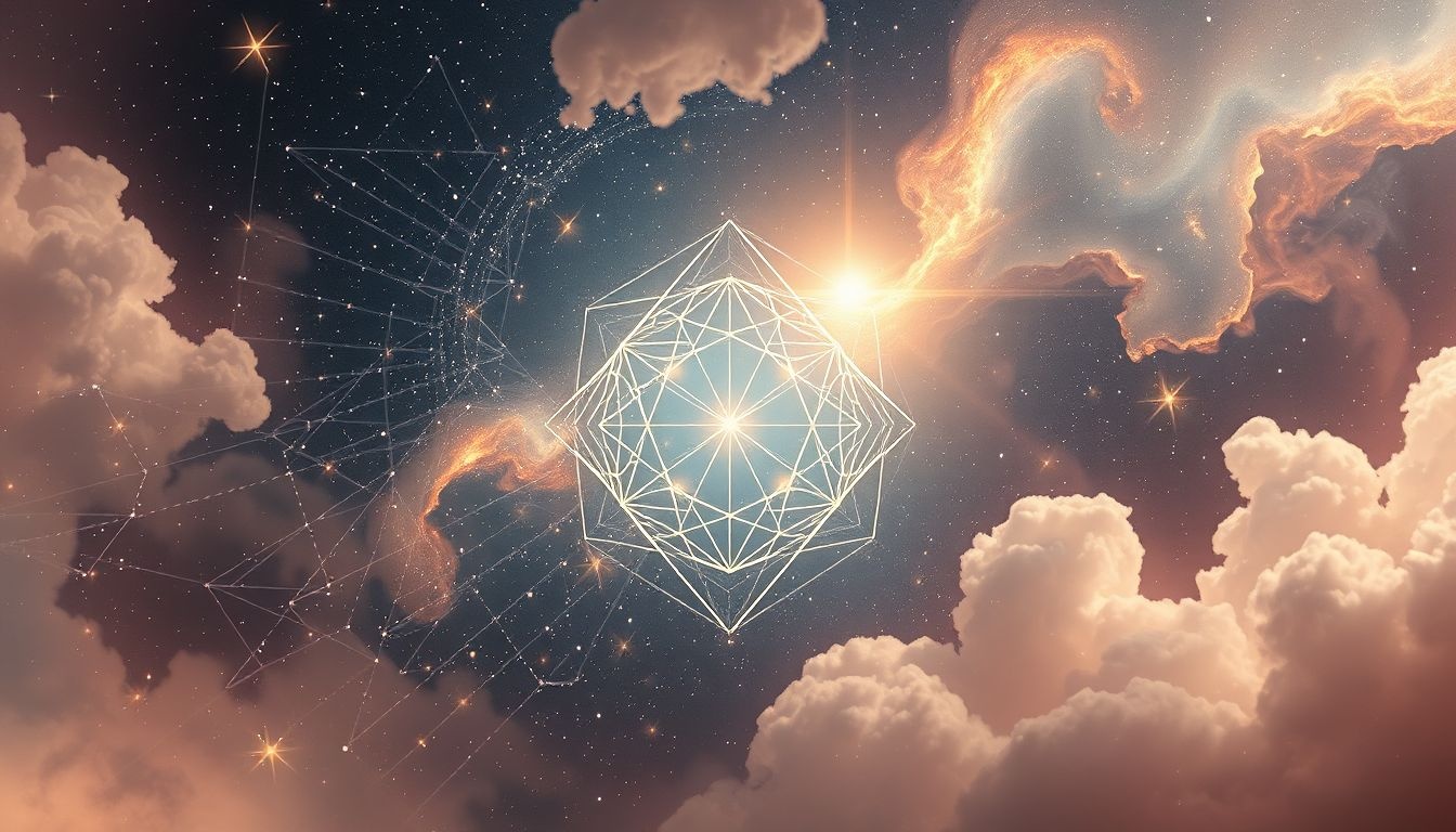 Broder des motifs géométriques symbolise ordre et maîtrise mentale.