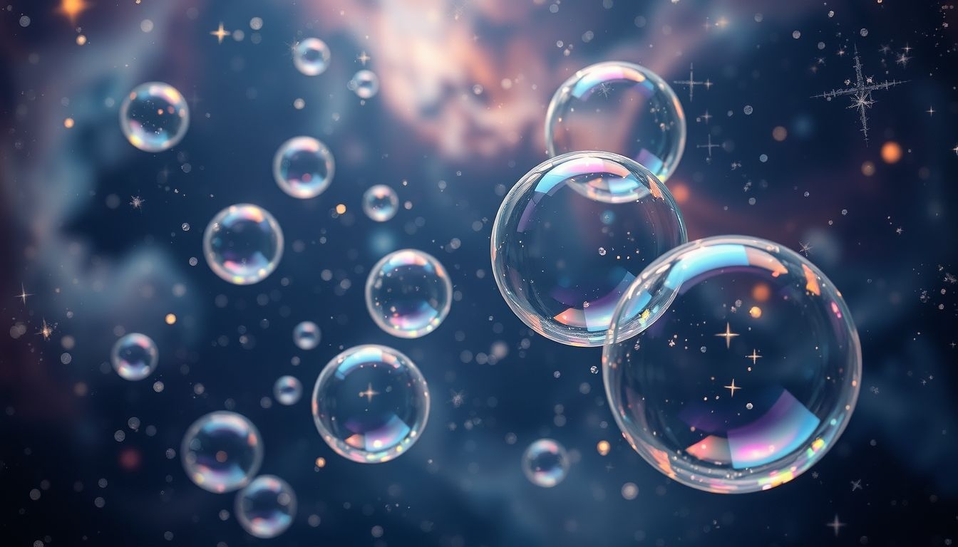Les bulles de savon symbolisent souvent la fragilité des illusions.