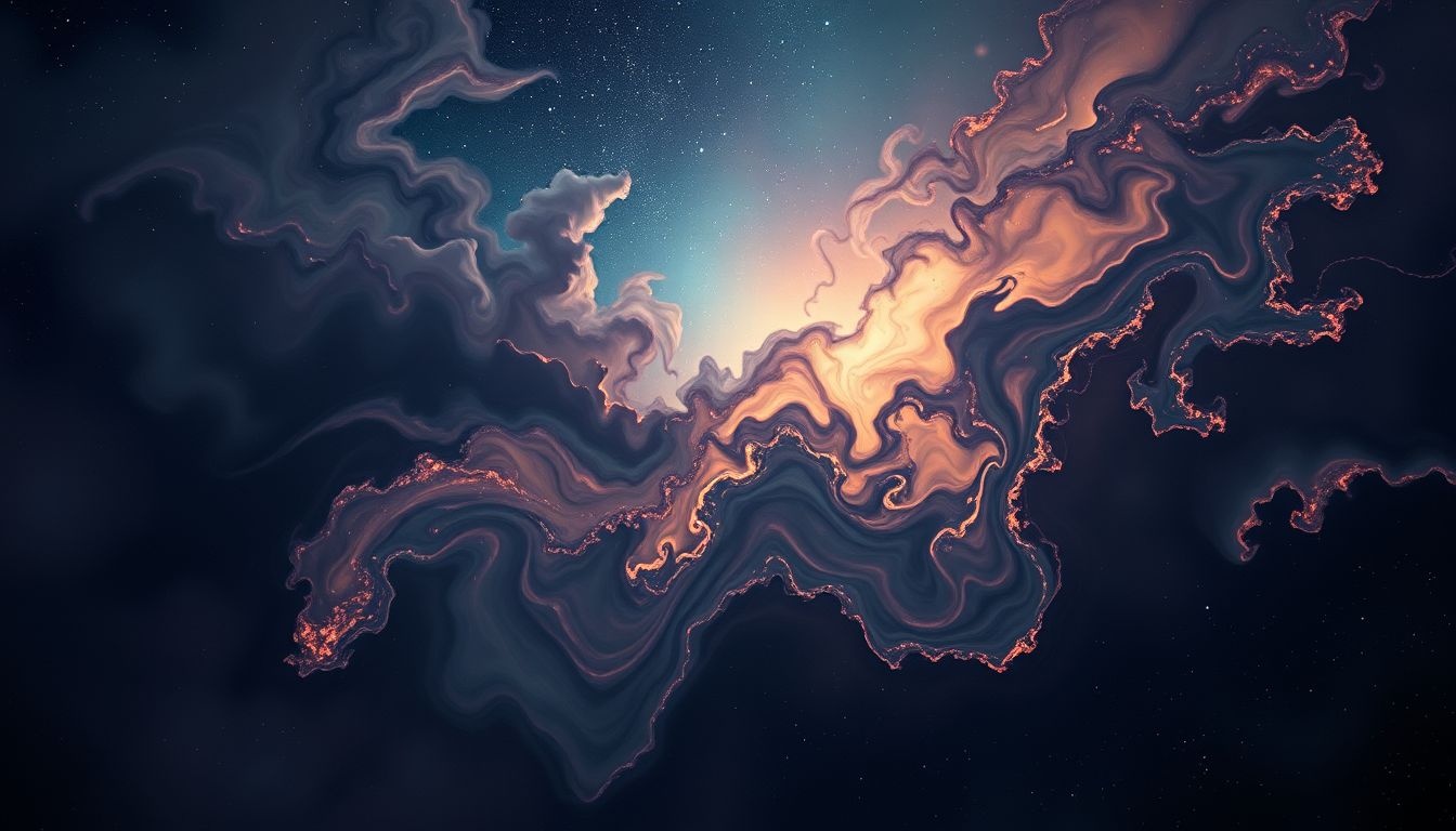 Les couleurs sombres sur un canevas symbolisent souvent l'angoisse profonde.