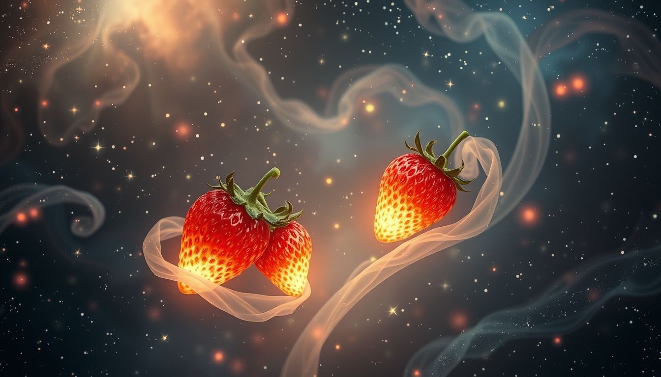 Rêver de fraises sauvages symbolise souvent la passion inattendue.