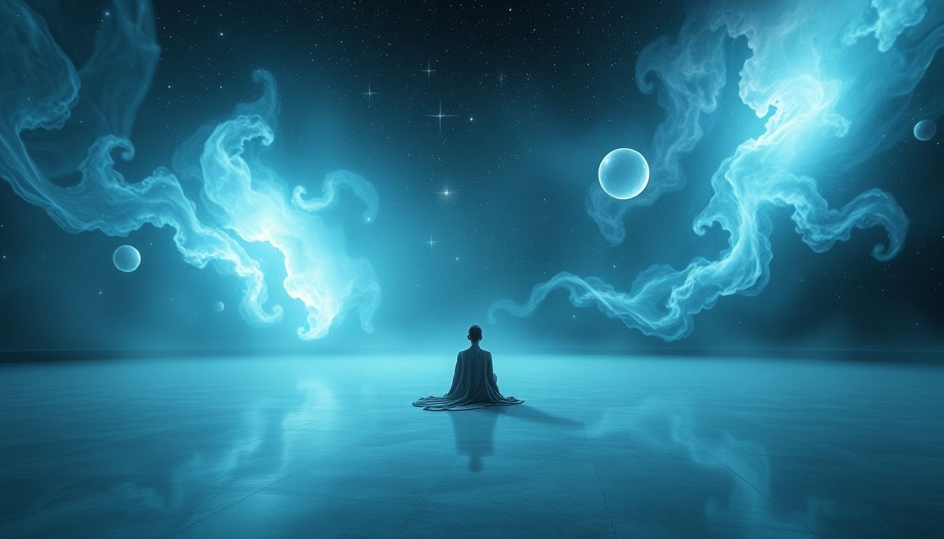 Être seul en salle des fêtes symbolise une introspection profonde et solitude.