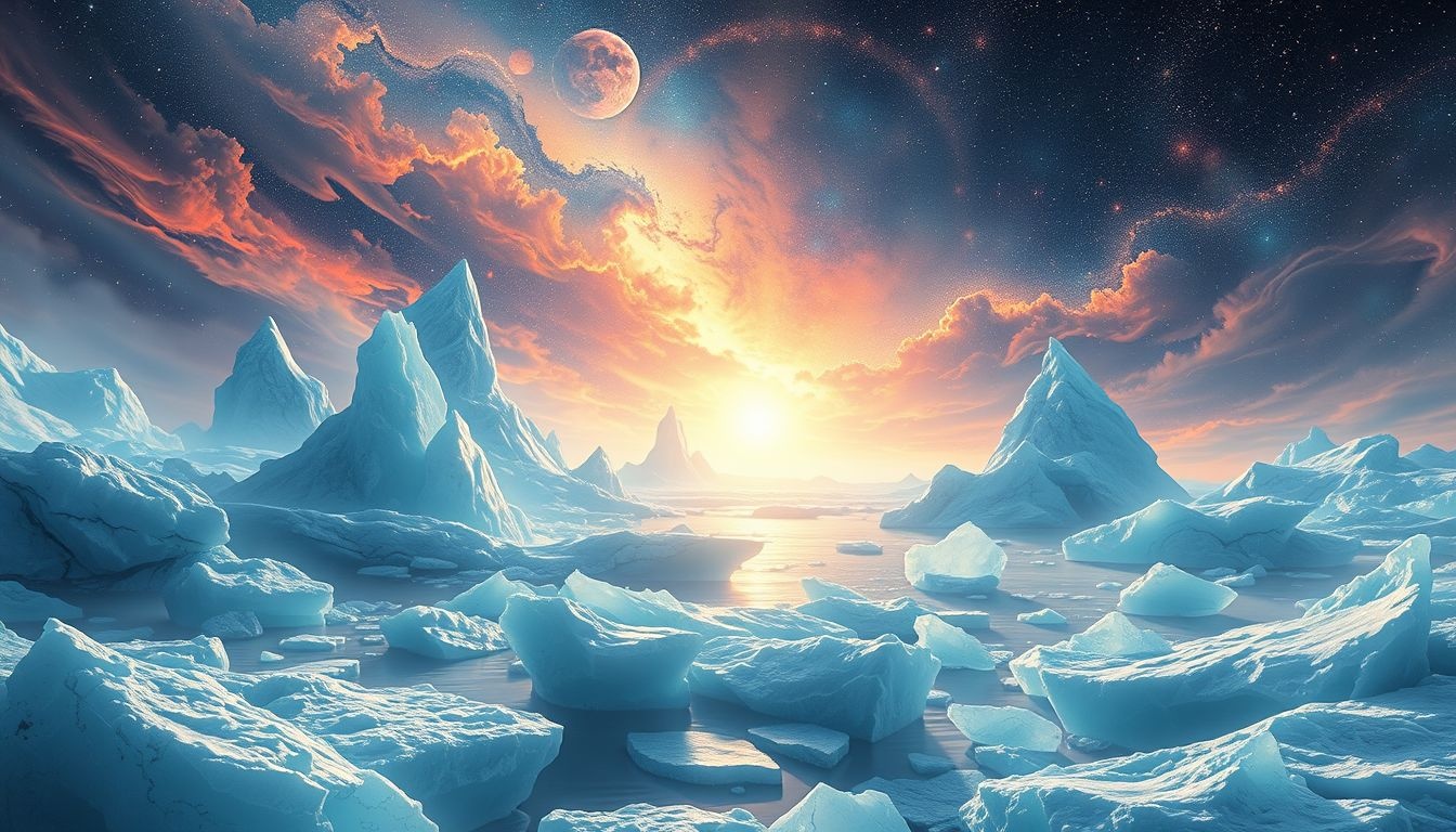 Rêver d’un paysage polaire symbolise souvent un isolement intérieur profond.