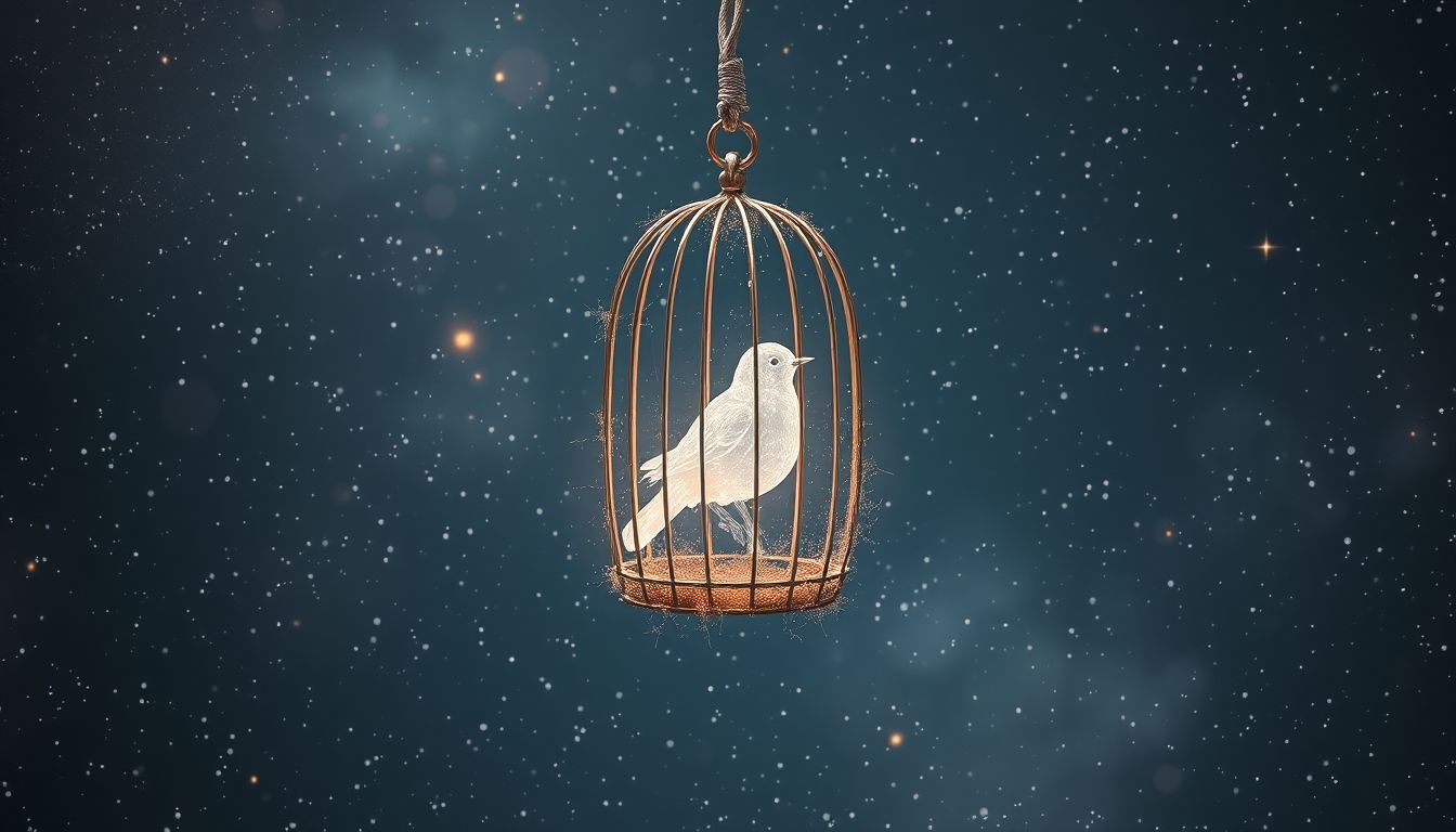 Le rêve d'oiseau en cage révèle souvent un manque de confiance.