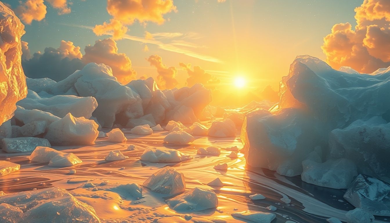 Sentir la chaleur solaire fondre la glace symbolise un renouveau intérieur.