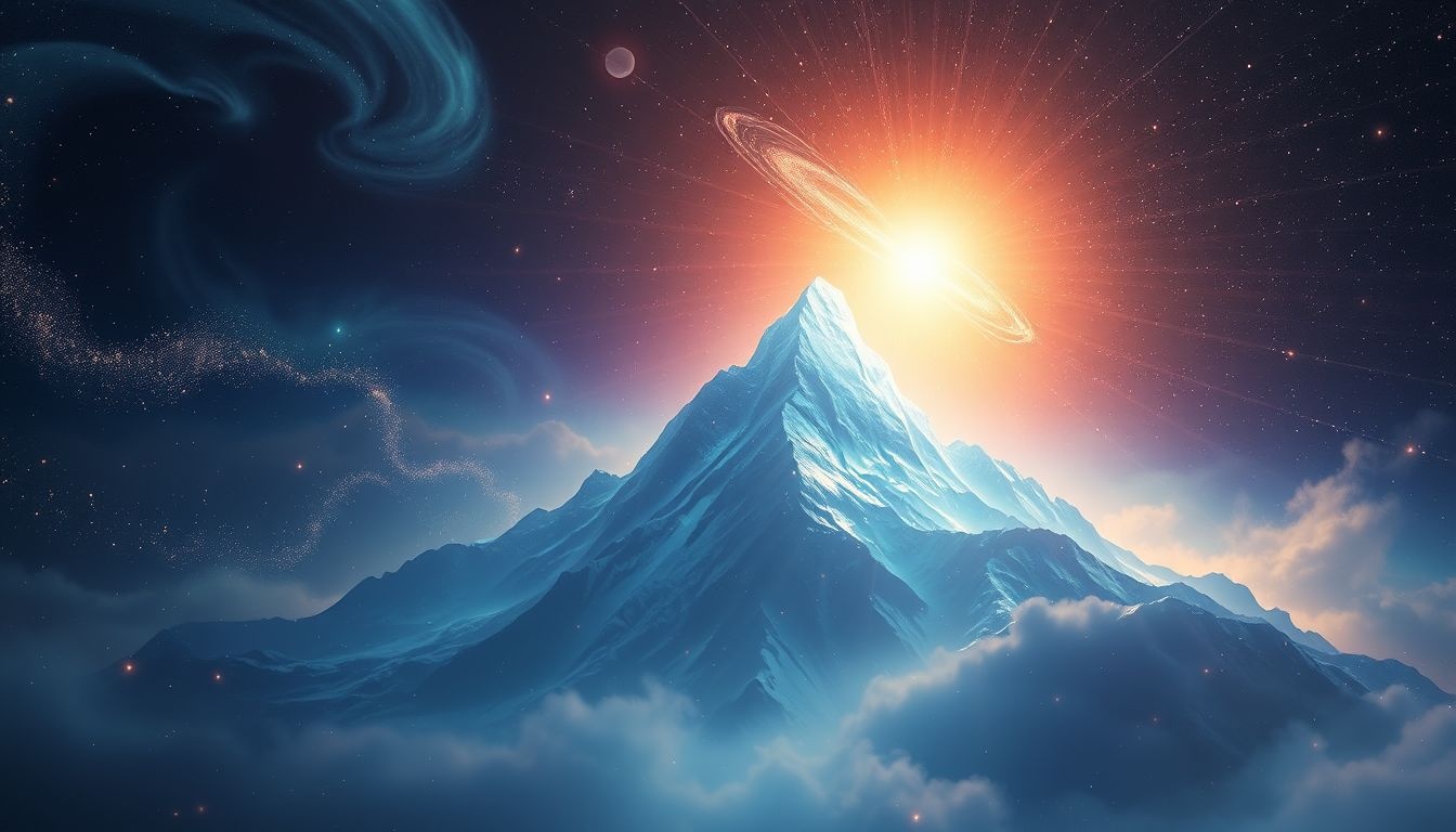 L'ascension symbolise la lutte intérieure vers un objectif ambitieux.
