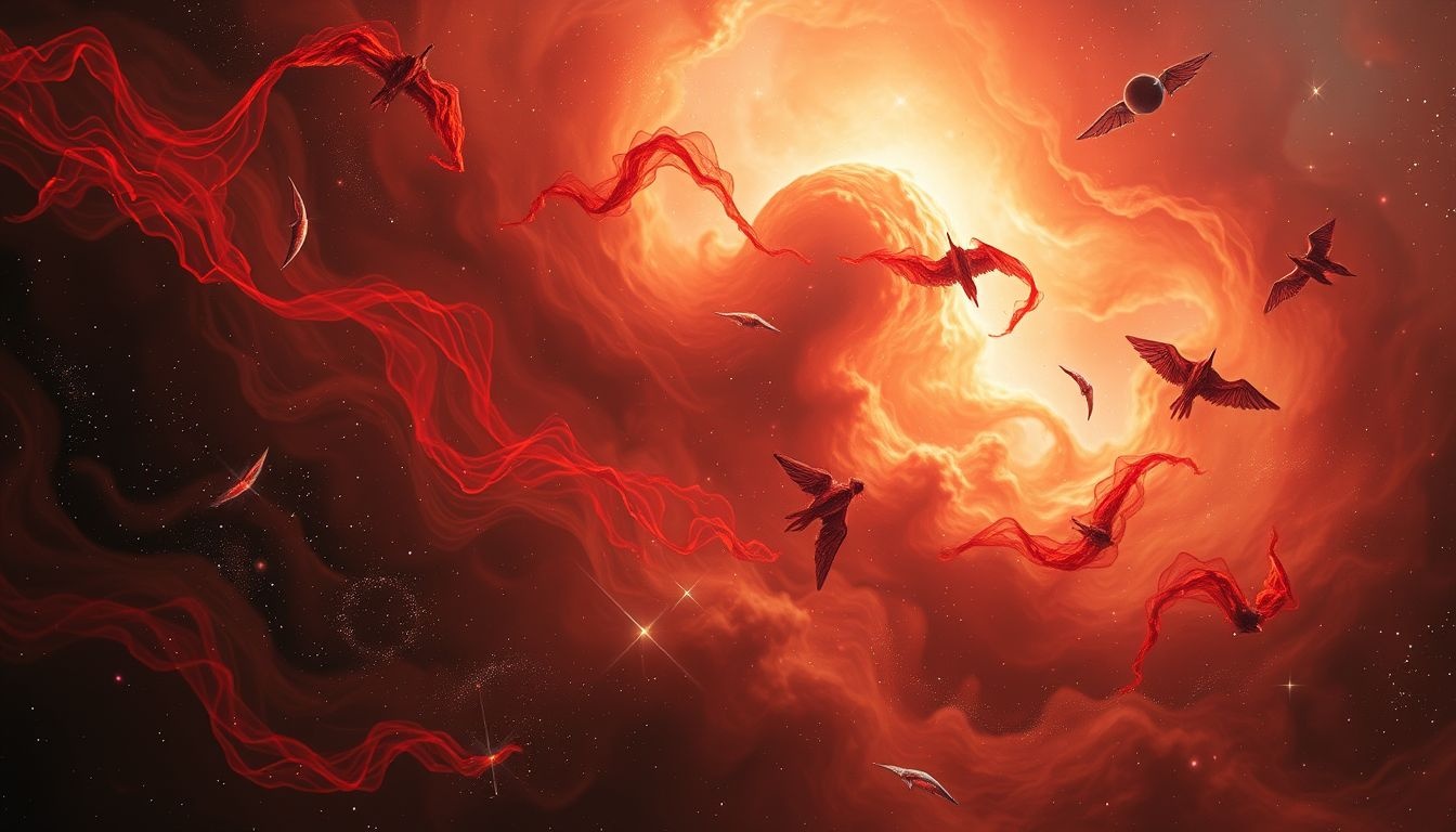 Le rouge intense symbolise souvent la colère explosive dans les rêves.