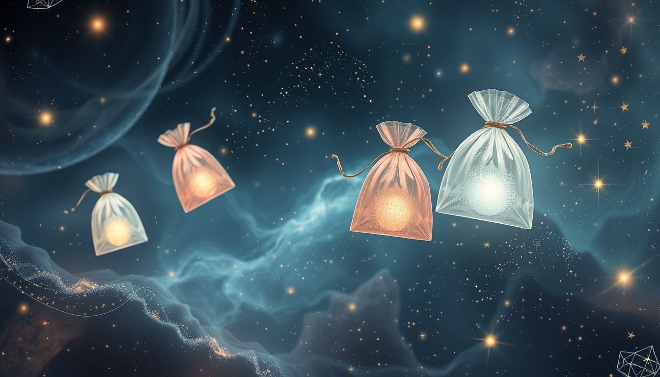 Dans certaines cultures, le sachet symbolise protection et mystère.