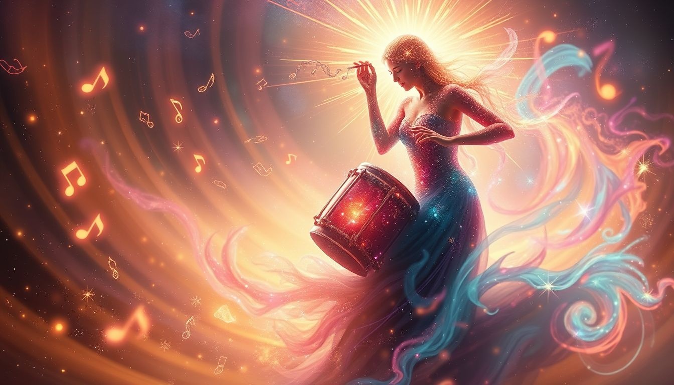 Le tambourinaire symbolise l'expression libre et l'enthousiasme vital.