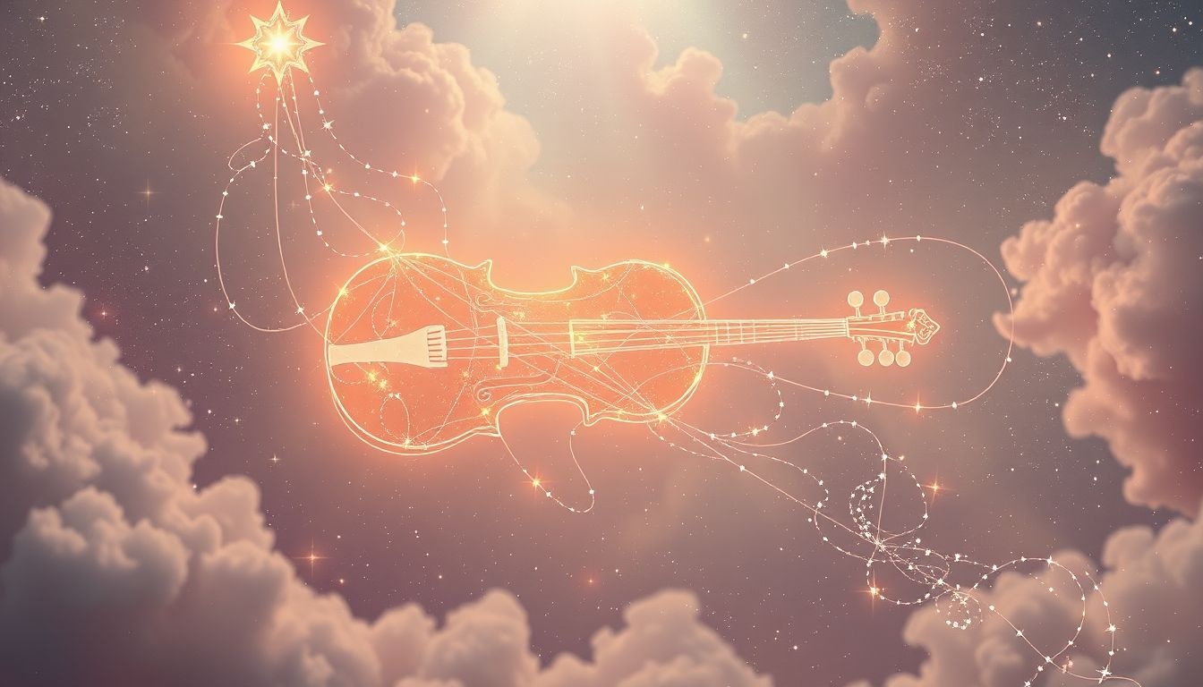 Le violon en rêve symbolise l’harmonie intérieure et l’émotion profonde.