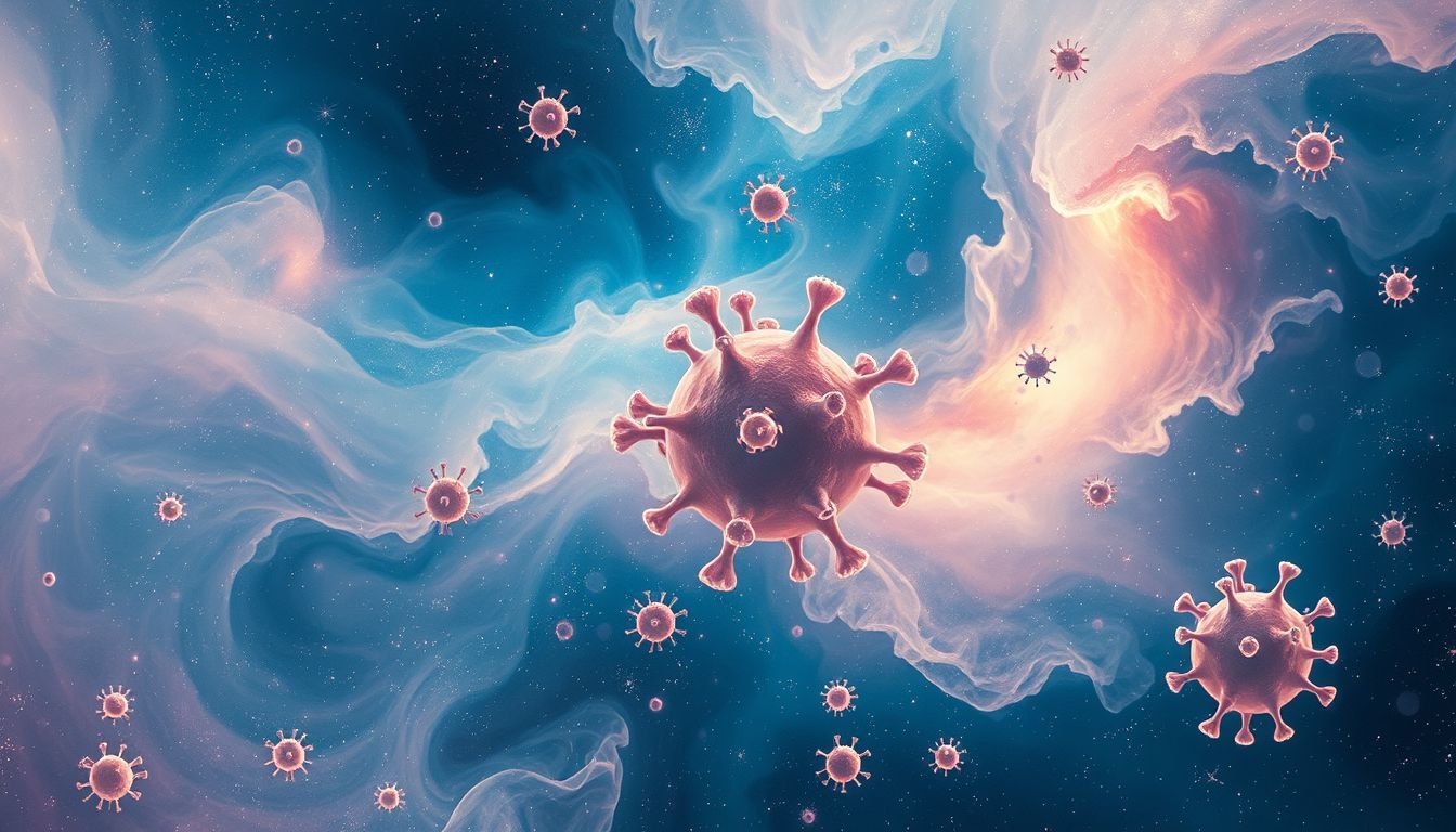 Le virus symbolise souvent la peur intérieure et la transformation personnelle.
