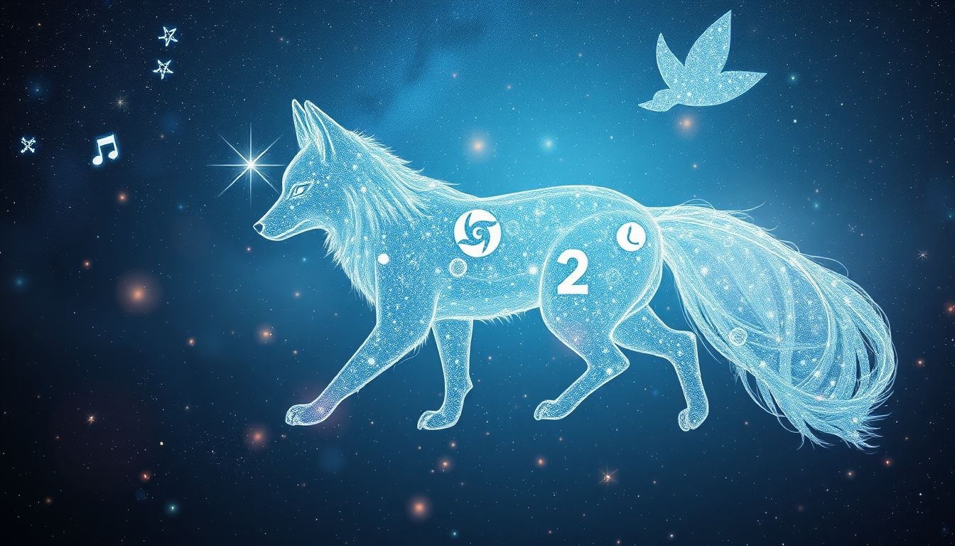 Le renard argenté symbolise souvent la ruse et la sagesse.