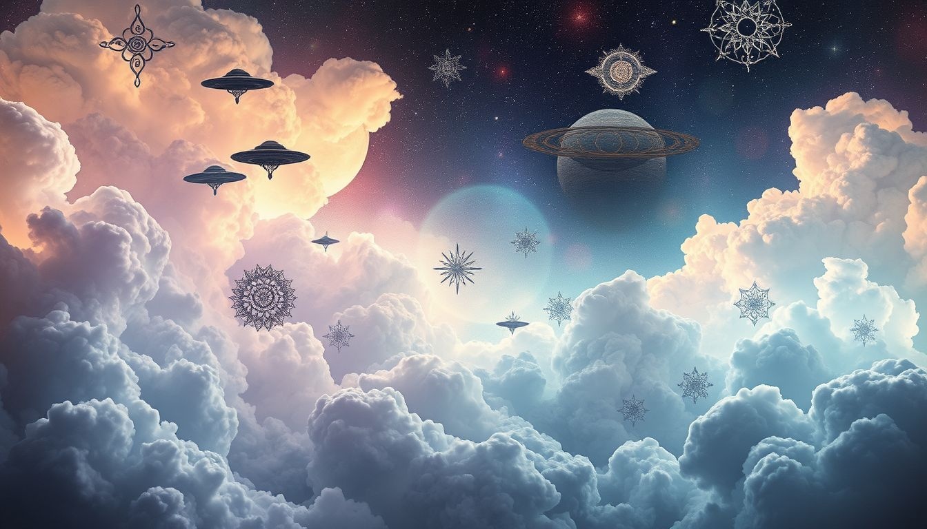 Dans certaines cultures, rêver d’OVNI symbolise un message divin.