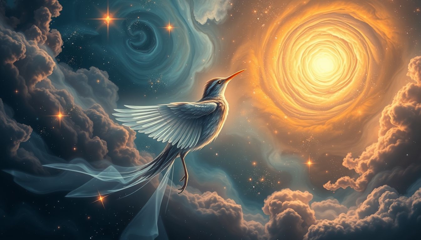 La poule d'eau chantant symbolise la joie et la communication fluide.