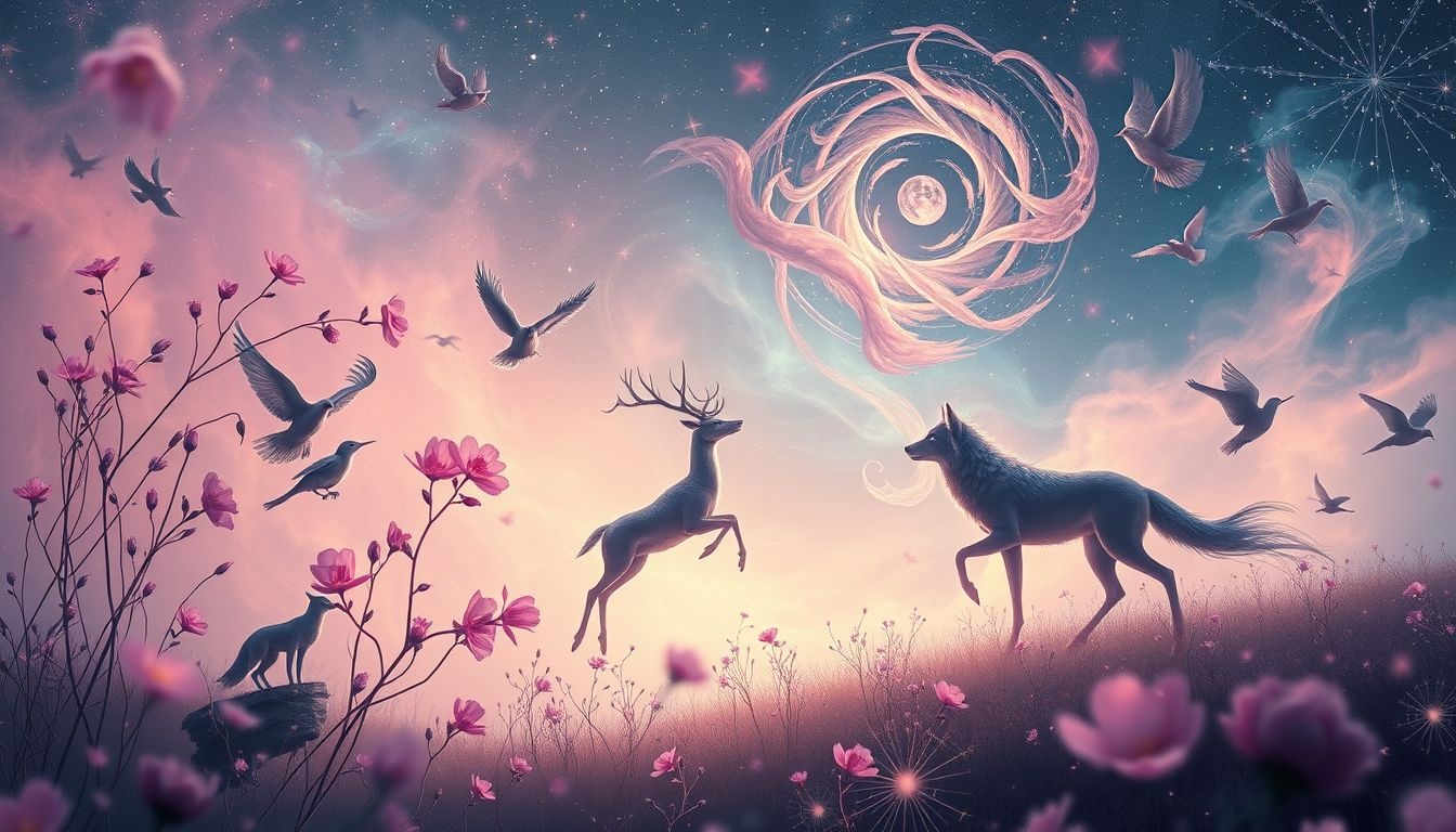 L'amarante symbolise la résilience, influençant les animaux rêveurs.