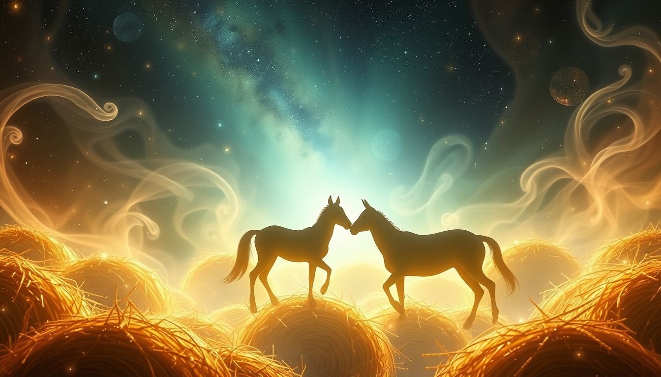 Rêver d’ensilage avec animaux symbolise harmonie et lien profond.