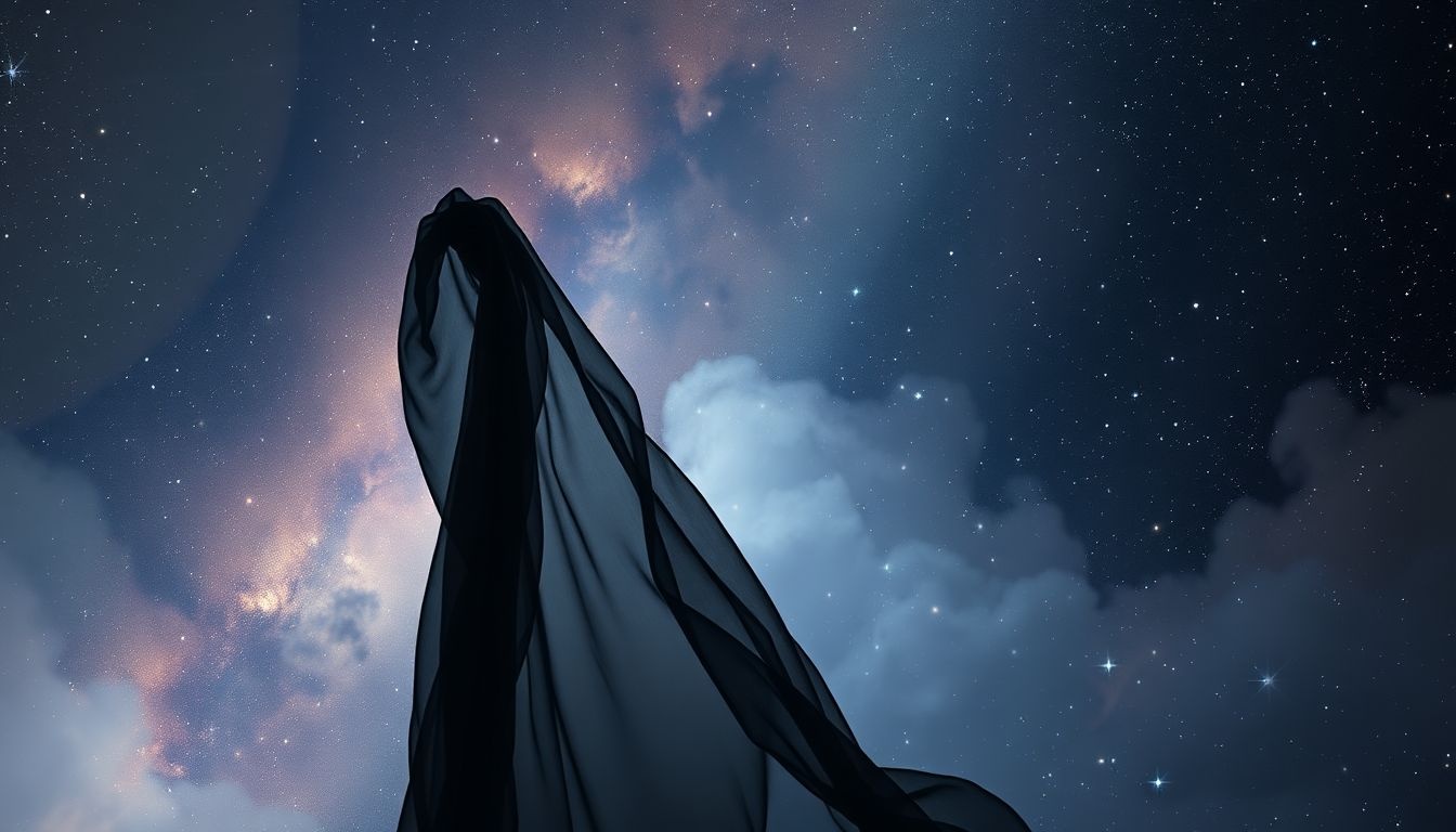 Rêver d’un chiffon noir symbolise souvent la fin et le deuil.