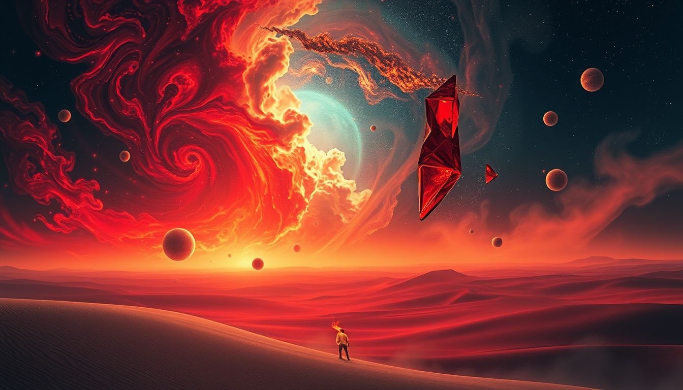 Rêver d’un ciel rouge sang évoque colère et danger imminent.