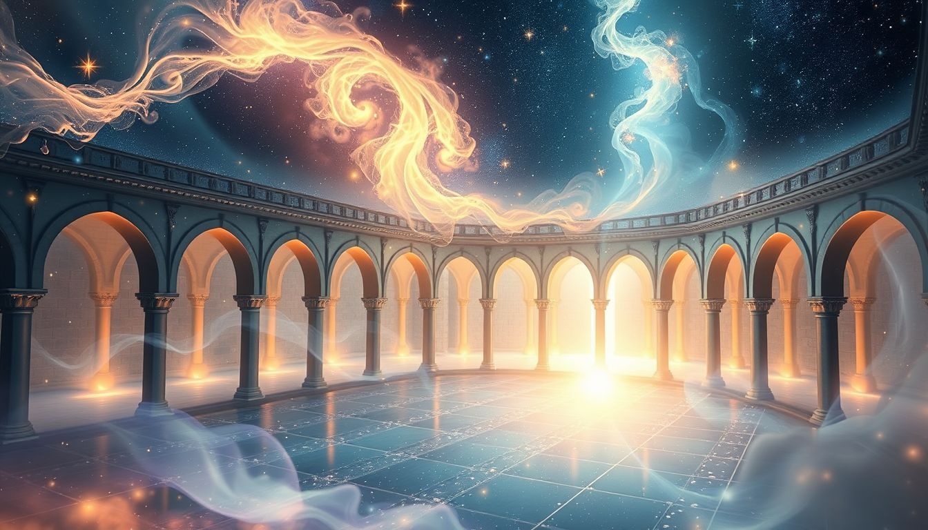 Rêver d’un cloître lumineux symbolise paix intérieure et équilibre.