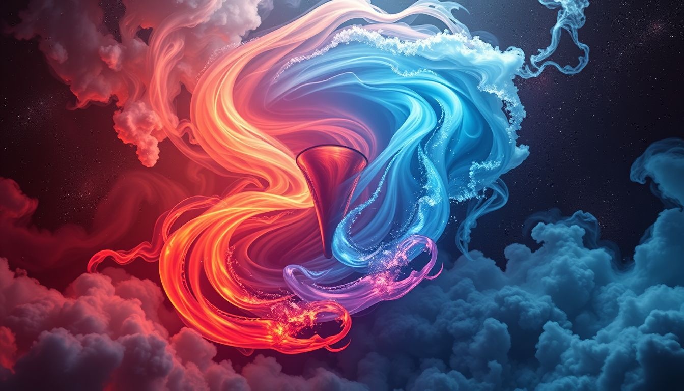 Rêver d’entonnoir chaud suggère une transformation émotionnelle intense.