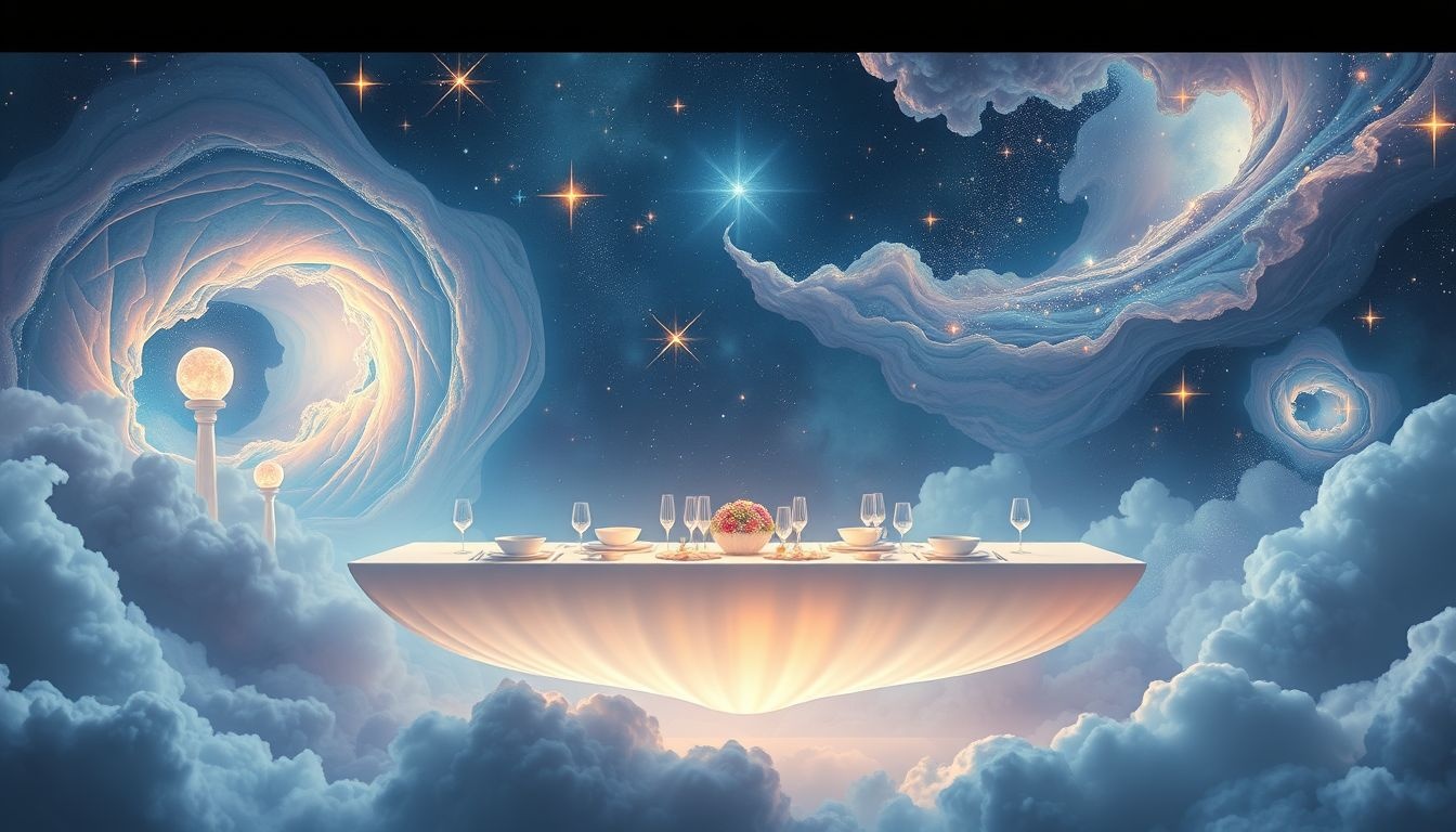 Rêver d’un festin en salle à manger symbolise abondance et convivialité.