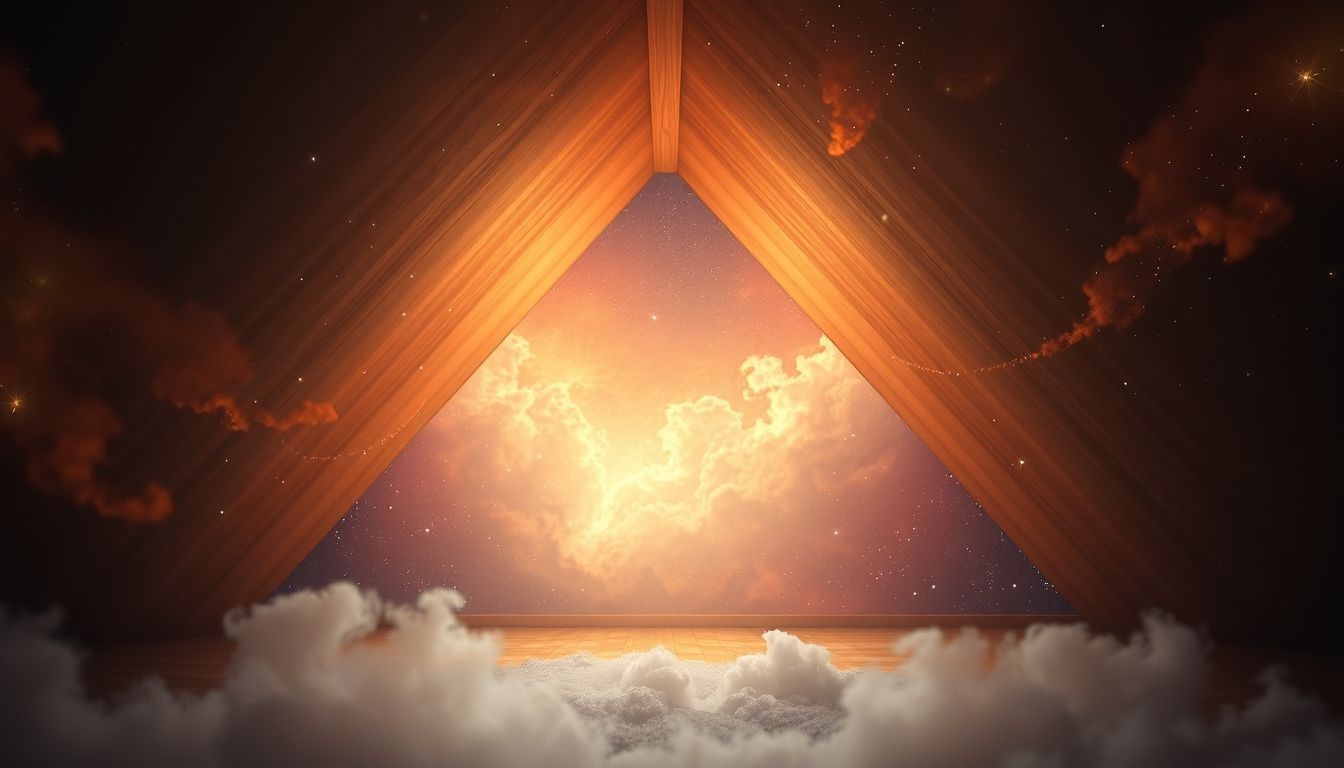 Un grenier lumineux symbolise l'espoir et les nouvelles opportunités.