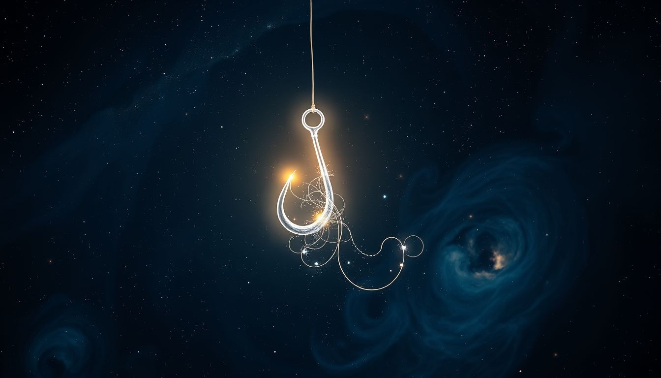 Rêver d’un hameçon brillant symbolise espoir et guidance intérieure.