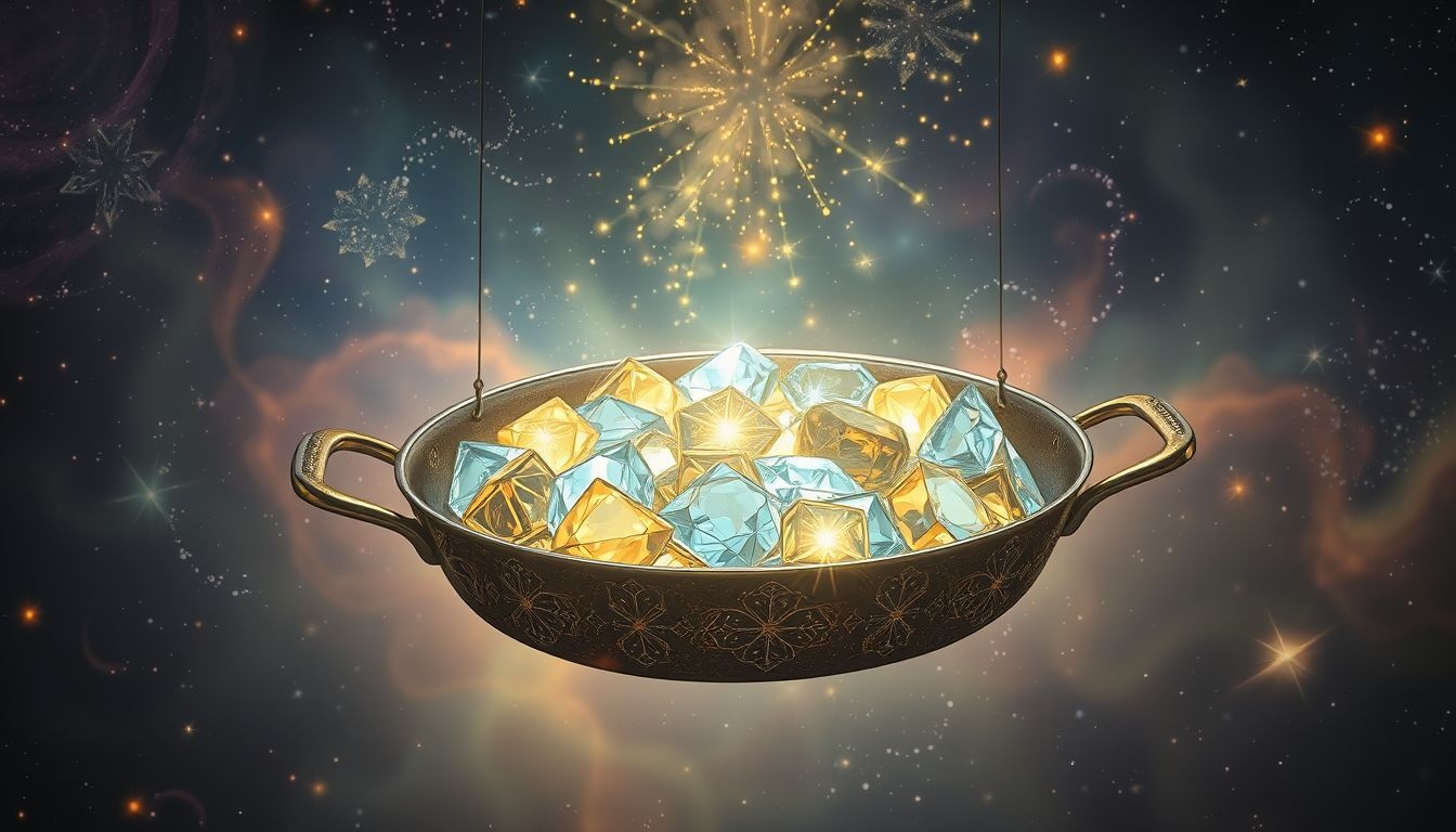 Rêver d’un plat à rôtir rempli de bijoux symbolise richesse inattendue.