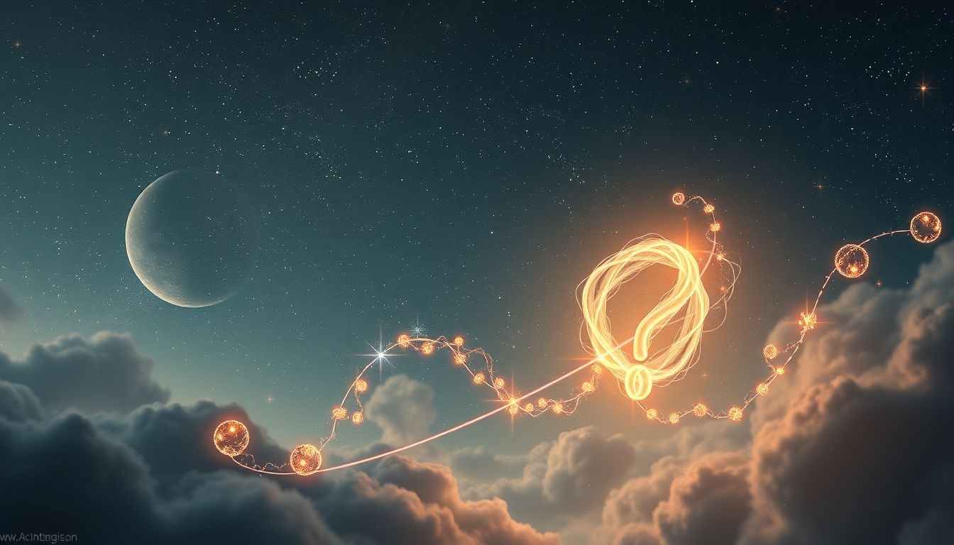 Rêver d’un point d’interrogation symbolise souvent un profond questionnement intérieur.