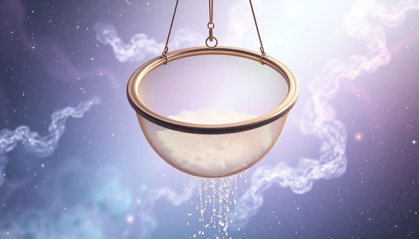 Rêver d’un tamis propre symbolise la clarté mentale retrouvée.
