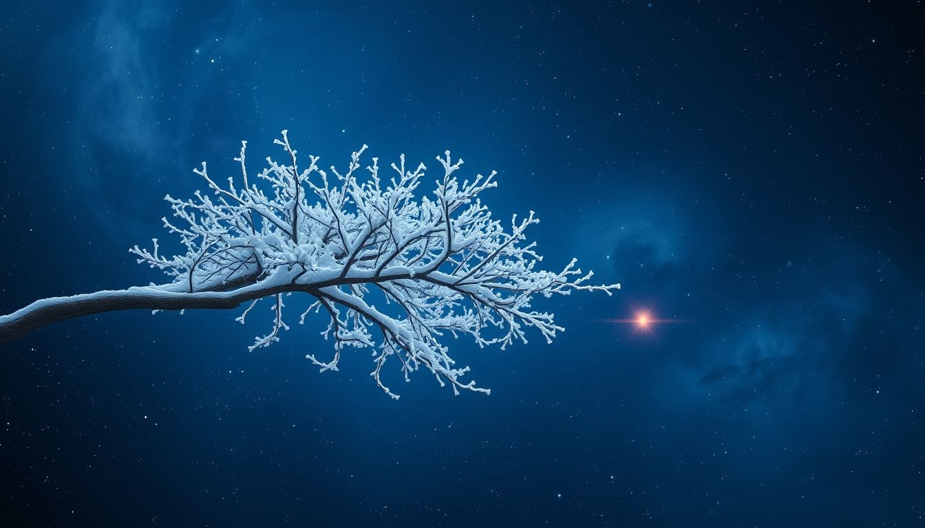 Rêver d’une branche enneigée révèle une solitude émotionnelle profonde.