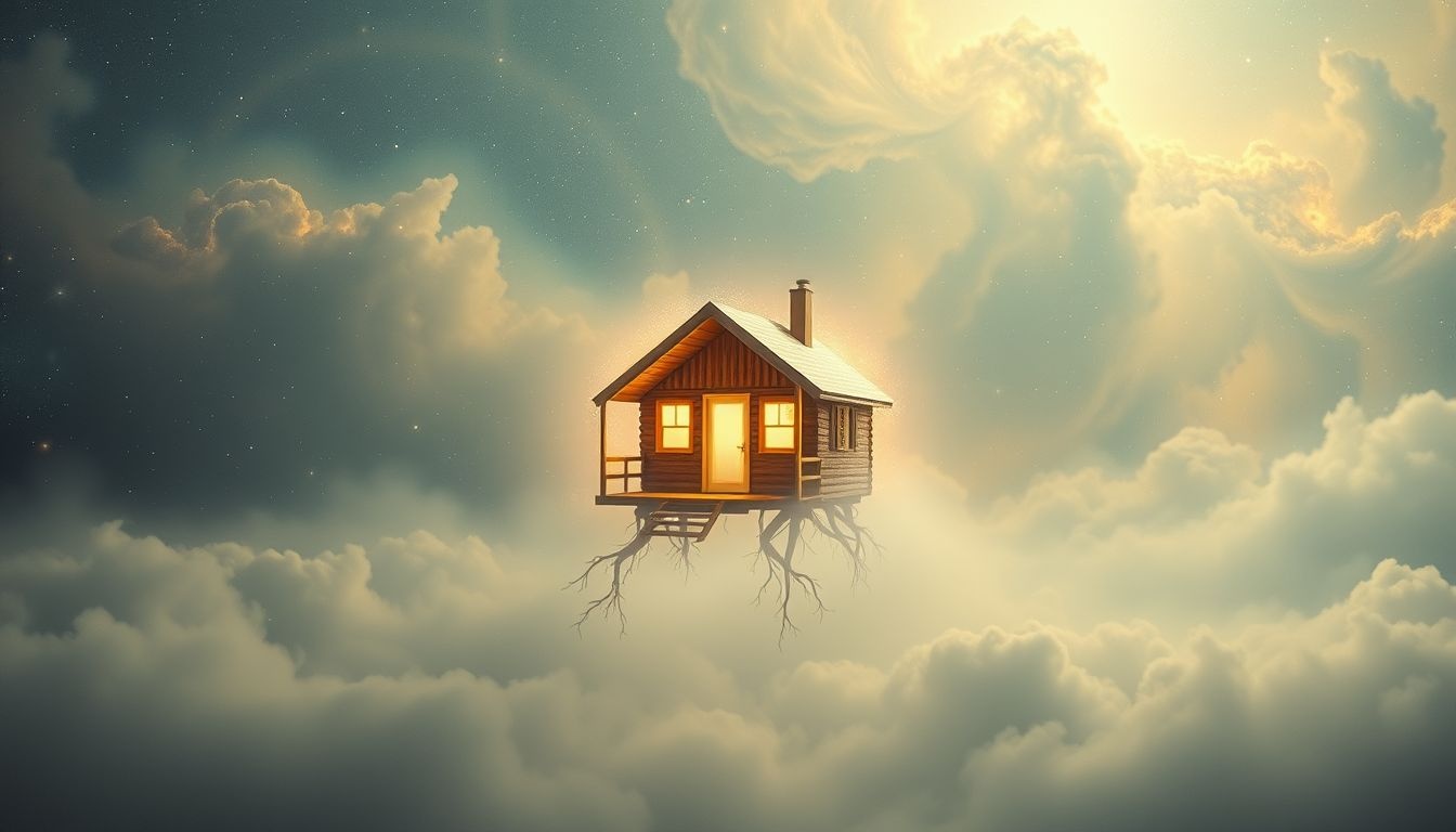 Rêver d'une cabane symbolise souvent un désir profond de simplicité.