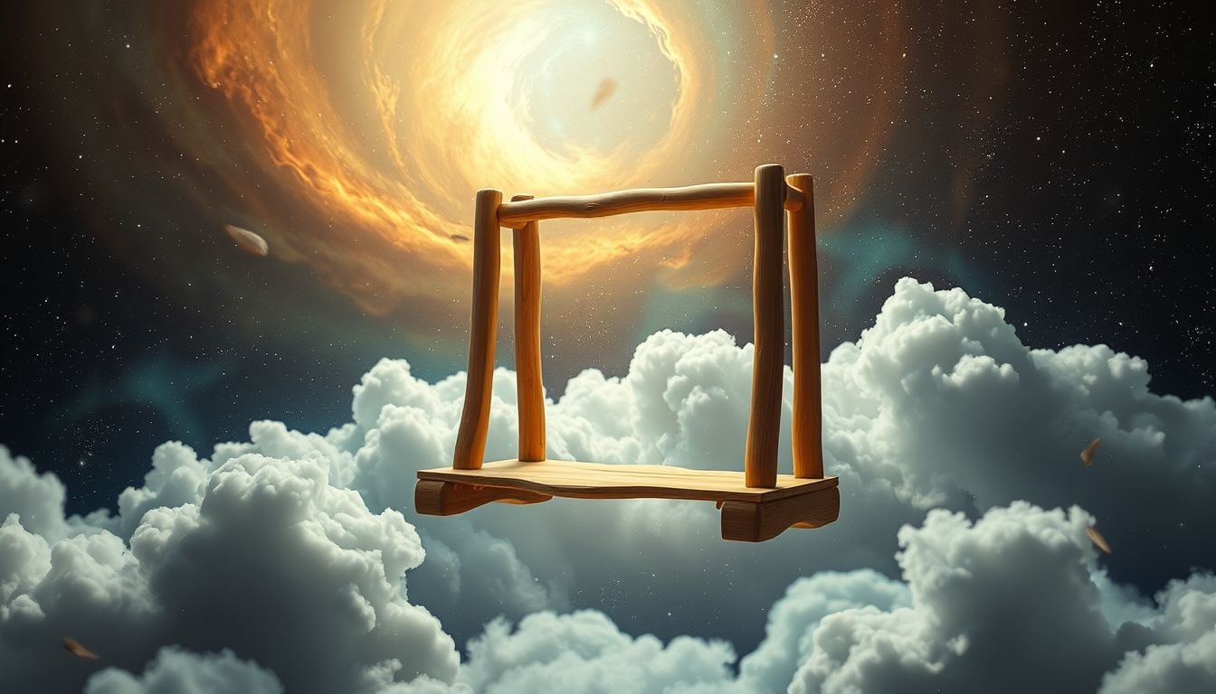 Rêver d'une crémaillère en bois symbolise stabilité et ancrage familial.