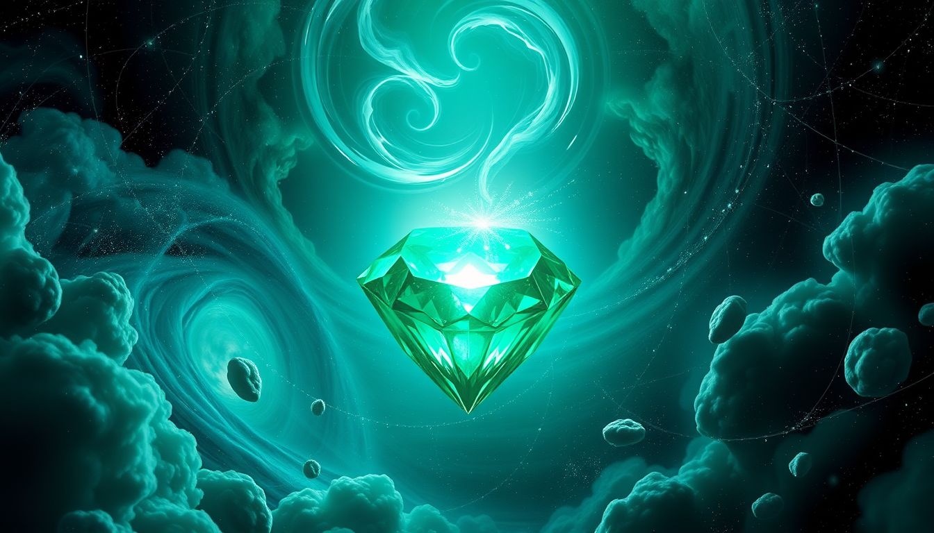 Rêver d'émeraude géante symbolise une ambition démesurée et puissante.