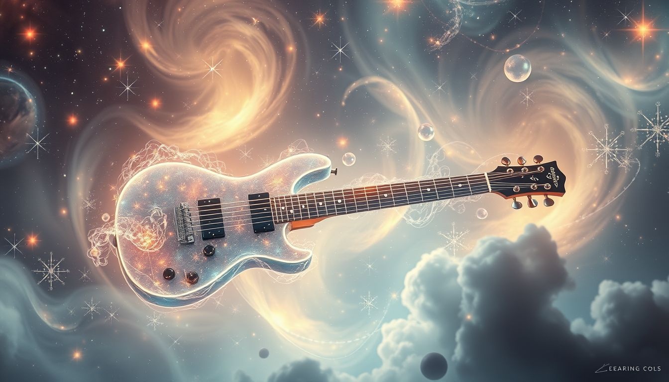 Rêver d'une guitare lucide symbolise créativité et harmonie intérieure.
