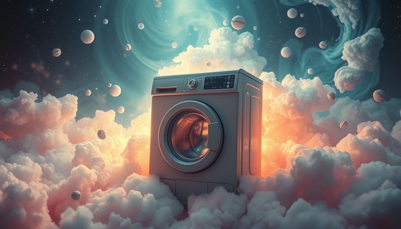 Rêver d'une machine à laver ancienne évoque des souvenirs enfouis.