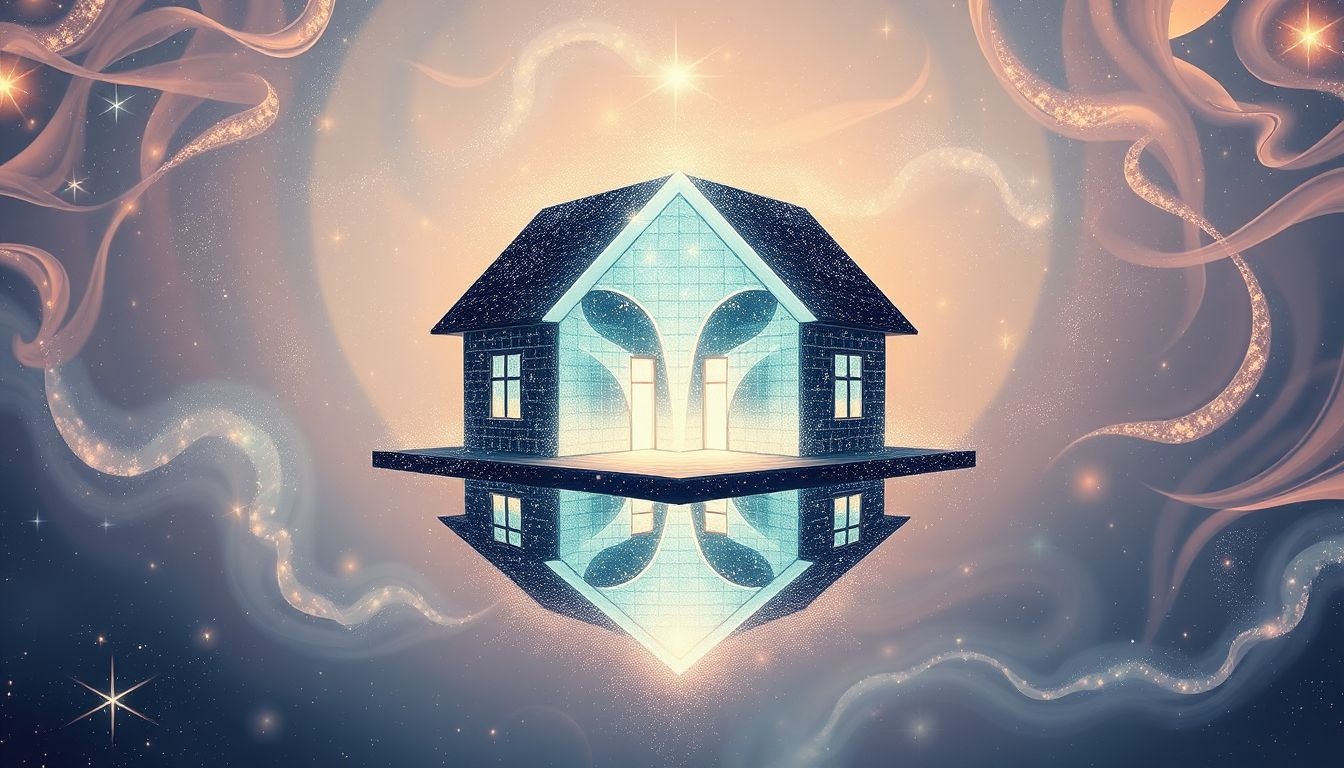 Rêver d'une maison symétrique symbolise équilibre émotionnel et stabilité.