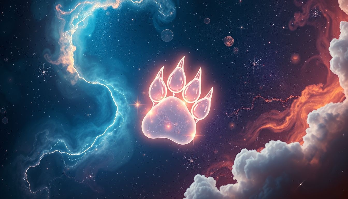 Rêver d'une patte d'ours symbolise puissance, protection et profonde réflexion.