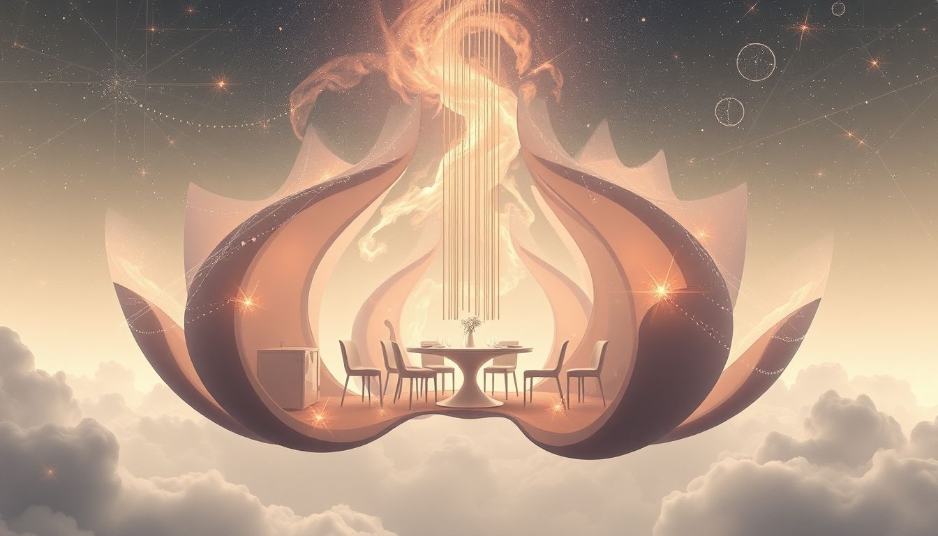 Rêver d'une salle à manger en construction symbolise projets familiaux en devenir.