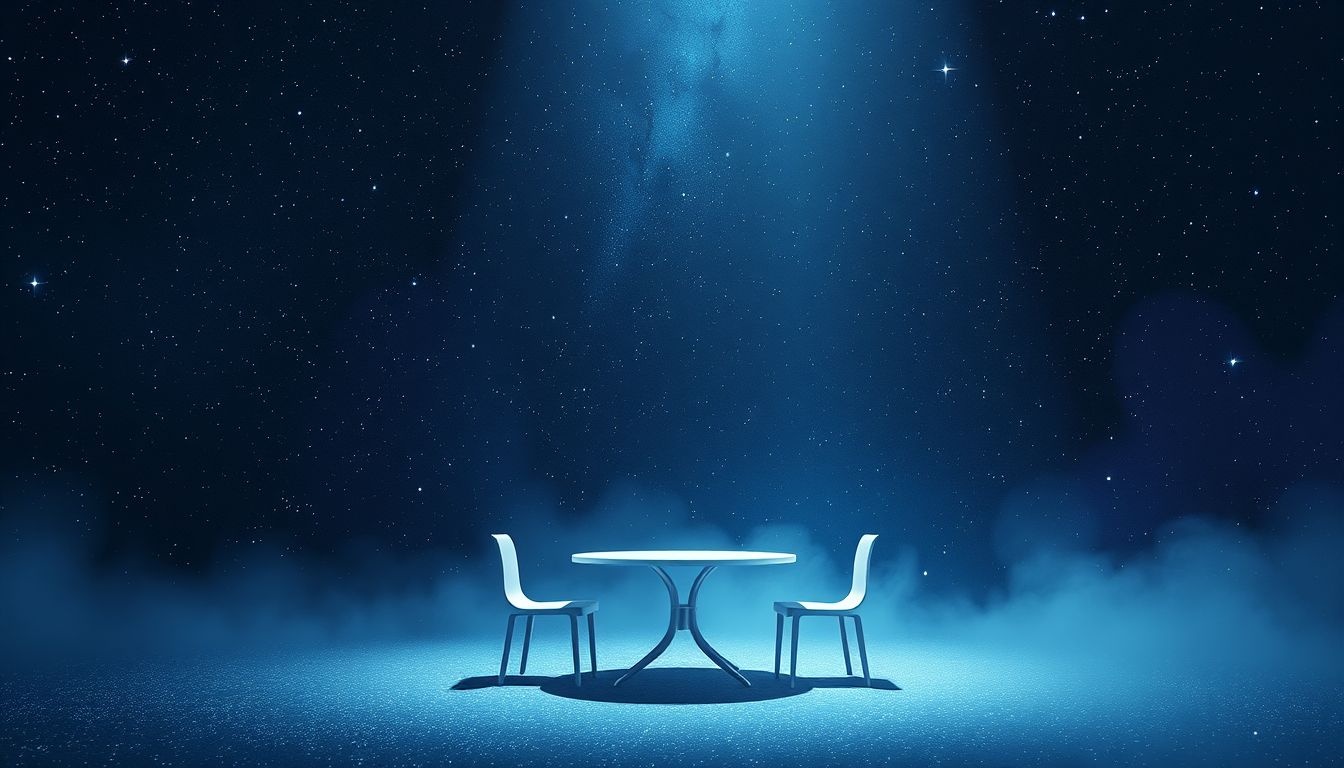 Rêver d'une salle à manger vide symbolise isolement et solitude émotionnelle.