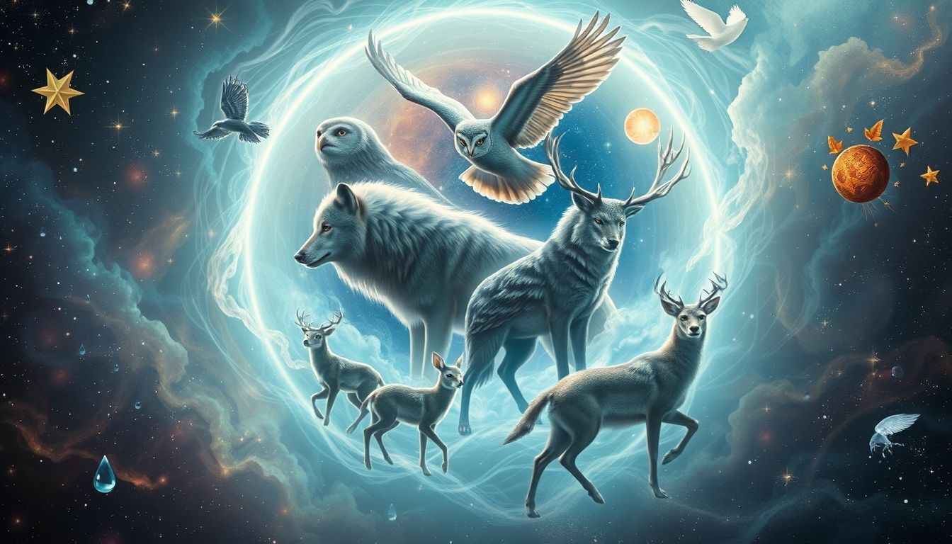 Rêver d'animaux en réunion symbolise instincts et harmonie naturelle.