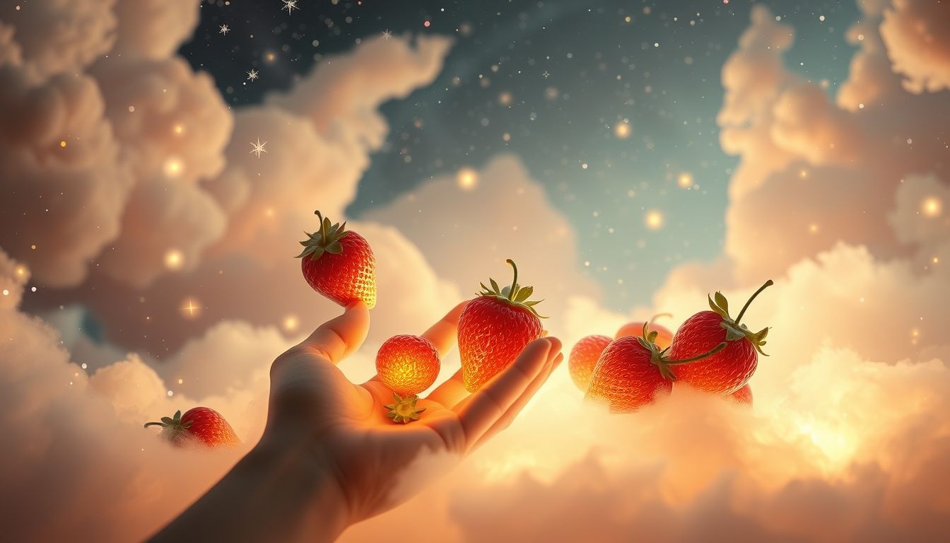 Rêver de cueillir des fraises sauvages symbolise joie et succès.