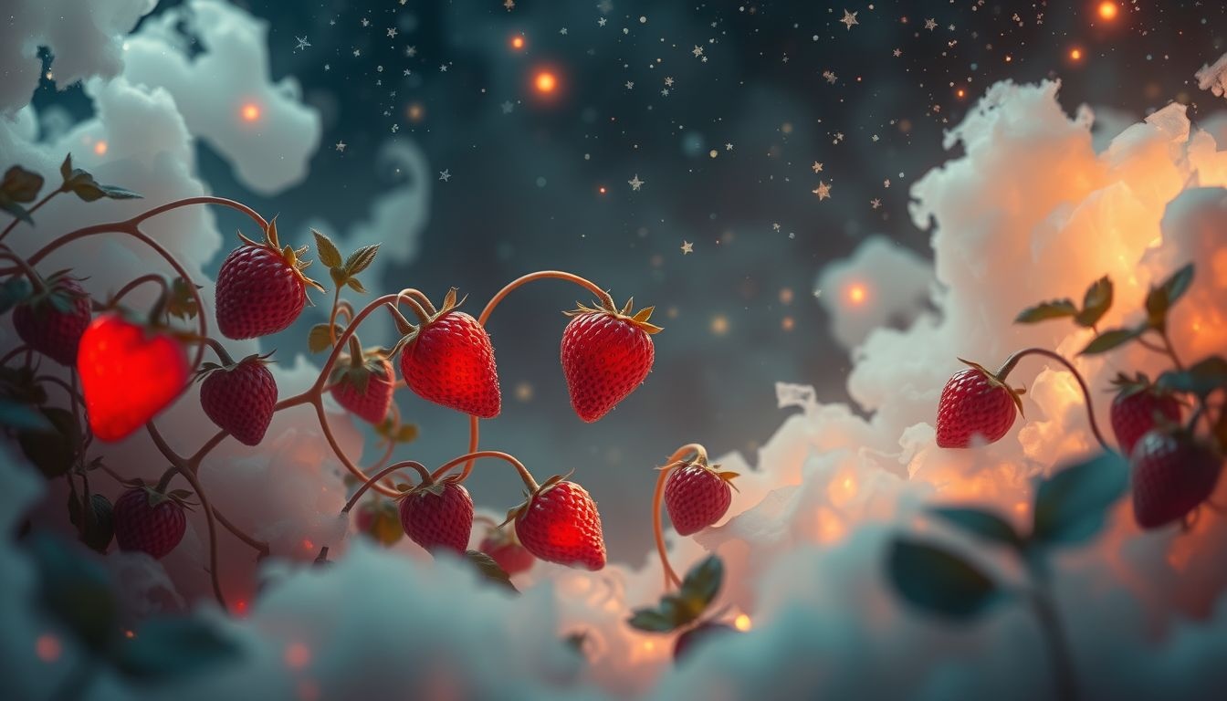 Rêver de fraises sauvages cachées symbolise des secrets révélés bientôt.