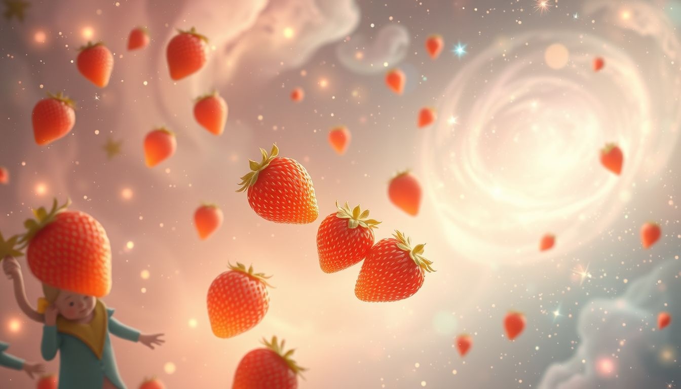 Rêver d'enfants et fraises sauvages symbolise joie et innocence pure.