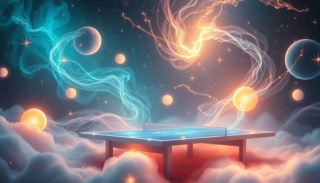 Rêver de ping-pong révèle votre agilité face aux changements.