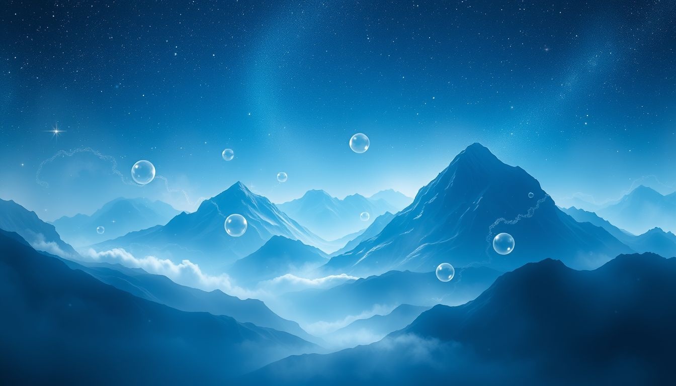 Rêver de montagnes bleues symbolise souvent une quête de sérénité intérieure.